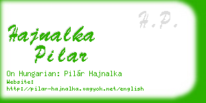 hajnalka pilar business card